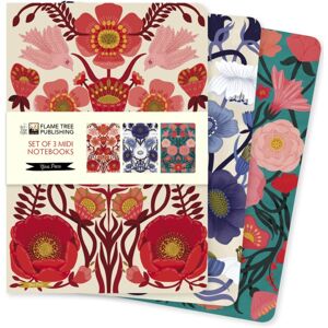 Flame Tree Publishing Nina Pace Set Of 3 Midi Notebooks Flame Tree Publishing Nina Pace Set Of 3 Midi Notebooks
