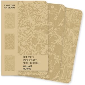 Flame Tree Publishing William Morris Set Of 3 Mini Craft Notebooks Flame Tree Publishing William Morris Set Of 3 Mini Craft Notebooks