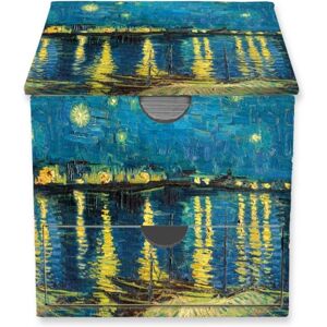 Flame Tree Publishing Vincent Van Gogh: Starry Night Over The Rhone Flame Tree Memo Box With Drawer Flame Tree Publishing Vincent Van Gogh: Starry Night Over The Rhone Flame Tree Memo Box With Drawer