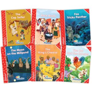 Jolly Learning Ltd Jolly Phonics Folktales Red Readers (Level 1) Complete Set (1-6) : In Precursive Letters (British English Edition) Jolly Learning Ltd Jolly Phonics Folktales Red Readers (Level 1) Complete Set (1-6) : In Precursive Letters (British English Edition)