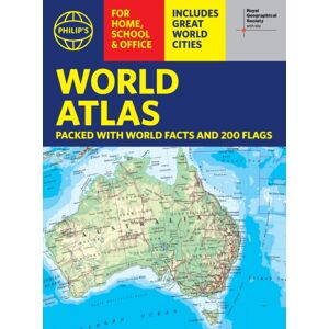 Octopus Publishing Group Philip'S Rgs World Atlas (A4) : With Global Cities, Facts And Flags Octopus Publishing Group Philip'S Rgs World Atlas (A4) : With Global Cities, Facts And Flags