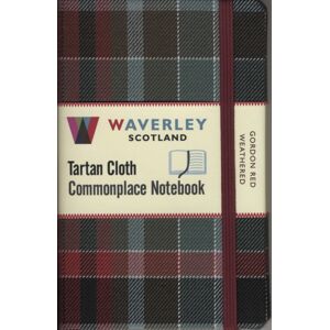The Gresham Publishing Co. Ltd Waverley (M): Gordon Red Weathered Tartan Cloth Commonplace Notebook The Gresham Publishing Co. Ltd Waverley (M): Gordon Red Weathered Tartan Cloth Commonplace Notebook