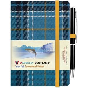 The Gresham Publishing Co. Ltd Waverley Blue Loch Tartan Cloth Mini Notebook With Pen : Waverley Scotland Tartan Commonplace Notebooks The Gresham Publishing Co. Ltd Waverley Blue Loch Tartan Cloth Mini Notebook With Pen : Waverley Scotland Tartan Commonplace Notebooks