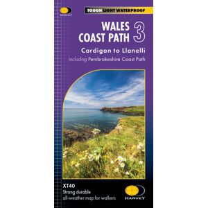 Harvey Map Services Ltd Wales Coast Path 3 : Cardigan To Llanelli Including Pembrokeshire Coast Path Harvey Map Services Ltd Wales Coast Path 3 : Cardigan To Llanelli Including Pembrokeshire Coast Path