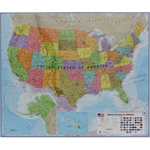 Maps International Ltd Usa Political Laminated Maps International Ltd Usa Political Laminated