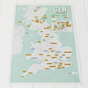 Maps International Ltd Gin Collect And Scratch Print Maps International Ltd Gin Collect And Scratch Print