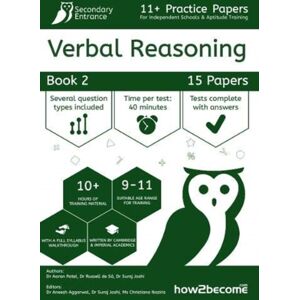 How2become Ltd 11+ Practice Papers For Independent Schools & Aptitude Training Verbal Reasoning Book 2 How2become Ltd 11+ Practice Papers For Independent Schools & Aptitude Training Verbal Reasoning Book 2