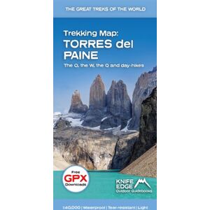 Knife Edge Outdoor Limited Torres Del Paine: Trekking Map: : The O, The W, The Q And Day-Hikes Knife Edge Outdoor Limited Torres Del Paine: Trekking Map: : The O, The W, The Q And Day-Hikes