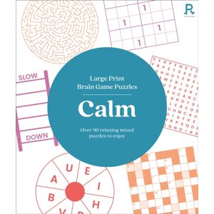 Richardson Publishing Large Print Brain Game Puzzles - Calm : Over 90 Relaxing Mixed Puzzles To Enjoy Richardson Publishing Large Print Brain Game Puzzles - Calm : Over 90 Relaxing Mixed Puzzles To Enjoy