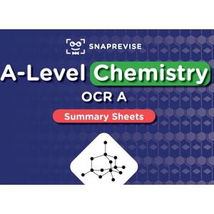 Miralo Education Group Snaprevise A-Level Ocr Chemistry Summary Sheets Miralo Education Group Snaprevise A-Level Ocr Chemistry Summary Sheets