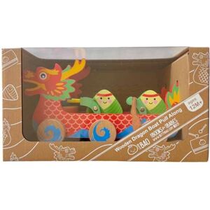 Lil Libros Wooden Dragon Boat Pull Along Toy Lil Libros Wooden Dragon Boat Pull Along Toy