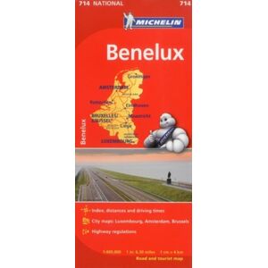 Michelin Editions des Voyages Benelux - Michelin National Map 714 Michelin Editions des Voyages Benelux - Michelin National Map 714