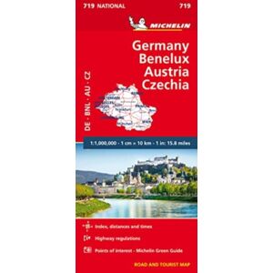 Michelin Editions des Voyages Germany, Benelux, Austria, Czech Republic - Michelin National Map 719 : Map Michelin Editions des Voyages Germany, Benelux, Austria, Czech Republic - Michelin National Map 719 : Map