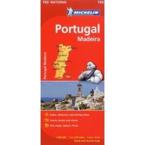 Michelin Editions des Voyages Portugal & Madeira - Michelin National Map 733 Michelin Editions des Voyages Portugal & Madeira - Michelin National Map 733