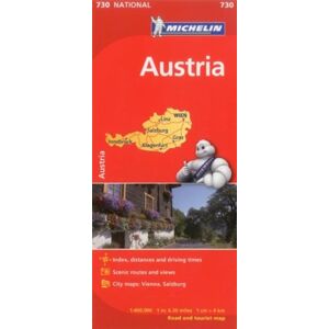 Michelin Editions des Voyages Austria - Michelin National Map 730 Michelin Editions des Voyages Austria - Michelin National Map 730