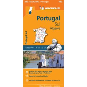 Michelin Editions des Voyages Portugal Sud - Algrave - Michelin Regional Map 593 : Map Michelin Editions des Voyages Portugal Sud - Algrave - Michelin Regional Map 593 : Map