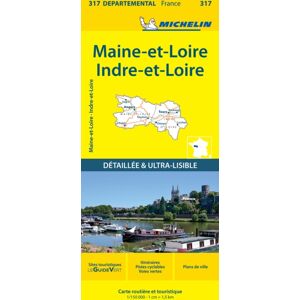 Michelin Editions des Voyages Indre-Et-Loire Maine-Et-Loire - Michelin Local Map 317 : Map Michelin Editions des Voyages Indre-Et-Loire Maine-Et-Loire - Michelin Local Map 317 : Map
