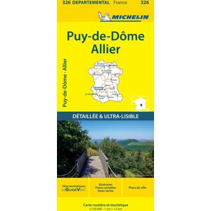 Michelin Editions des Voyages Puy-De-Dome Allier - Michelin Local Map 326 : Map Michelin Editions des Voyages Puy-De-Dome Allier - Michelin Local Map 326 : Map