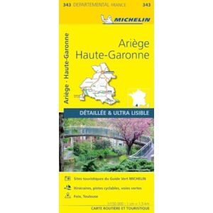 Michelin Editions des Voyages Ariege, Haute-Garonne - Michelin Local Map 343 : Map Michelin Editions des Voyages Ariege, Haute-Garonne - Michelin Local Map 343 : Map