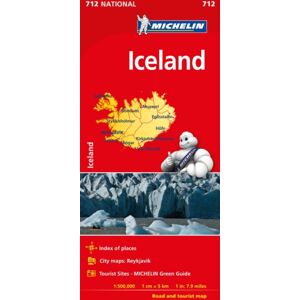 Michelin Editions des Voyages Iceland - - Michelin National Map 750 Michelin Editions des Voyages Iceland - - Michelin National Map 750