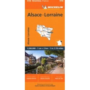 Michelin Editions des Voyages Alsace Lorraine - Michelin Regional Map 516 Michelin Editions des Voyages Alsace Lorraine - Michelin Regional Map 516