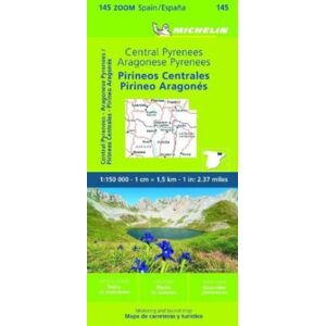 Michelin Editions des Voyages Pyrenees Central - Zoom Map 145 Michelin Editions des Voyages Pyrenees Central - Zoom Map 145