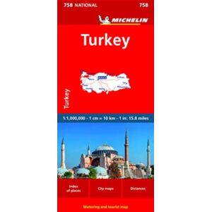 Michelin Editions des Voyages Turkey - Michelin National Map 758 Michelin Editions des Voyages Turkey - Michelin National Map 758