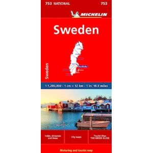 Michelin Editions des Voyages Sweden - Michelin National Map 753 Michelin Editions des Voyages Sweden - Michelin National Map 753