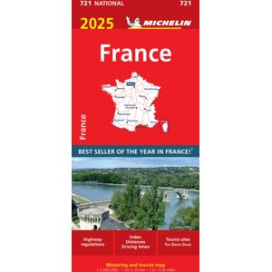 Michelin Editions des Voyages France 2025 - Michelin National Map 721 : Map Michelin Editions des Voyages France 2025 - Michelin National Map 721 : Map