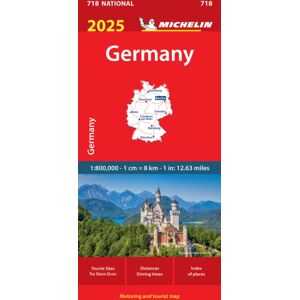 Michelin Editions des Voyages Germany 2025 - Michelin National Map 718 Michelin Editions des Voyages Germany 2025 - Michelin National Map 718