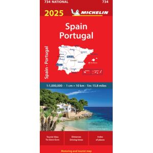 Michelin Editions des Voyages Spain & Portugal 2025 - Michelin National Map 734 Michelin Editions des Voyages Spain & Portugal 2025 - Michelin National Map 734