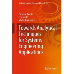 Springer Nature Switzerland AG Towards Analytical Techniques For Systems Engineering Applications Springer Nature Switzerland AG Towards Analytical Techniques For Systems Engineering Applications
