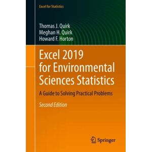 Springer Nature Switzerland AG Excel 2019 For Environmental Sciences Statistics : A Guide To Solving Practical Problems Springer Nature Switzerland AG Excel 2019 For Environmental Sciences Statistics : A Guide To Solving Practical Problems