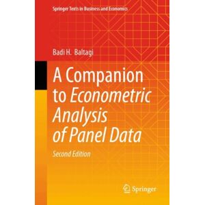 Springer Nature Switzerland AG A Companion To Econometric Analysis Of Panel Data Springer Nature Switzerland AG A Companion To Econometric Analysis Of Panel Data