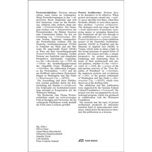 Park Books Protest Architecture : Barricades, Camps, Spatial Tactics 1830–2023 Park Books Protest Architecture : Barricades, Camps, Spatial Tactics 1830–2023