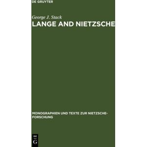 De Gruyter Lange And Nietzsche De Gruyter Lange And Nietzsche