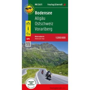Freytag-Berndt Lake Constance, Motorcycle Map 1:200.000 Freytag-Berndt Lake Constance, Motorcycle Map 1:200.000