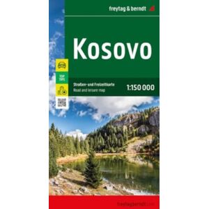 Freytag-Berndt Kosovo Road And Leisure Map Freytag-Berndt Kosovo Road And Leisure Map