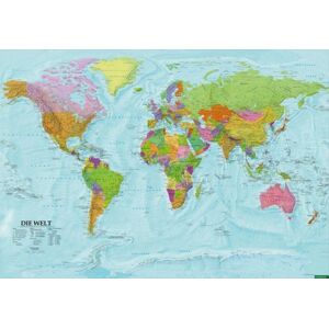 Freytag-Berndt World Political / Physical Wall Map Freytag-Berndt World Political / Physical Wall Map