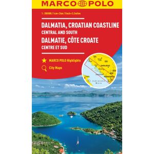 MAIRDUMONT GmbH & Co. KG Croatia Dalmatian Coast Marco Polo Map MAIRDUMONT GmbH & Co. KG Croatia Dalmatian Coast Marco Polo Map
