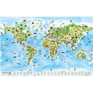 Stellanova International GmbH Children'S Wall Map: World Of Animals : Beautiful Wall Map Ideal For A Classroom Or A Bedroom Stellanova International GmbH Children'S Wall Map: World Of Animals : Beautiful Wall Map Ideal For A Classroom Or A Bedroom