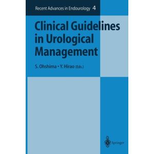 Springer Verlag, Japan Clinical Guidelines In Urological Management Springer Verlag, Japan Clinical Guidelines In Urological Management