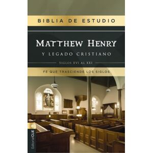 Vida Publishers Rvr, Biblia De Estudio Matthew Henry Y Legado Cristiano, Tapa Dura, Interior A Dos Colores, Comfort Print Vida Publishers Rvr, Biblia De Estudio Matthew Henry Y Legado Cristiano, Tapa Dura, Interior A Dos Colores, Comfort Print