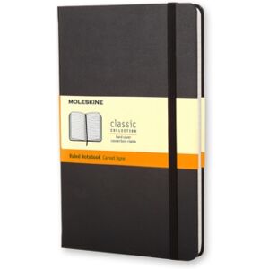 Moleskine srl Moleskine Large Ruled Hardcover Notebook Black Moleskine srl Moleskine Large Ruled Hardcover Notebook Black