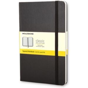 Moleskine srl Moleskine Large Squared Hardcover Notebook Black Moleskine srl Moleskine Large Squared Hardcover Notebook Black
