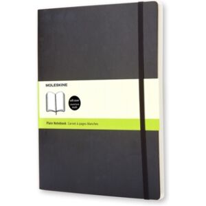 Moleskine srl Moleskine Soft Extra Large Plain Notebook Black Moleskine srl Moleskine Soft Extra Large Plain Notebook Black