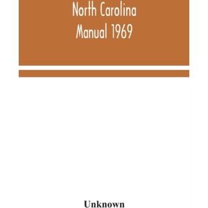 Alpha Edition North Carolina Manual 1969 Alpha Edition North Carolina Manual 1969