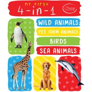 Prakash Books My First 4 In 1 One : Wild Animals, Pet And Farm Animals, Birds, Sea Animals : Padded Board Books Prakash Books My First 4 In 1 One : Wild Animals, Pet And Farm Animals, Birds, Sea Animals : Padded Board Books