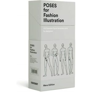 Fashionary International Limited Poses For Fashion Illustration - Mens (Card Box) Fashionary International Limited Poses For Fashion Illustration - Mens (Card Box)