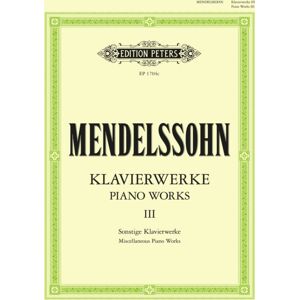 Edition Peters Complete Piano Works Vol.3 Edition Peters Complete Piano Works Vol.3